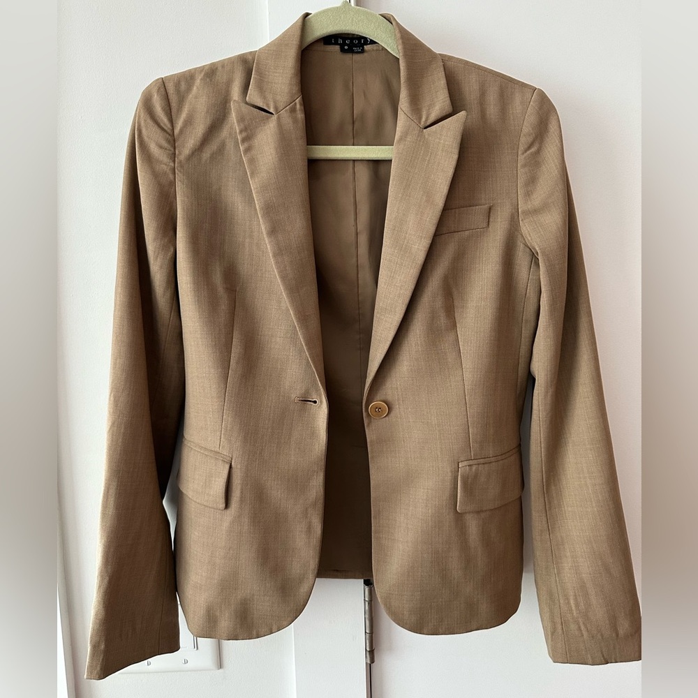 Theory Light Brown Jacket Size 0